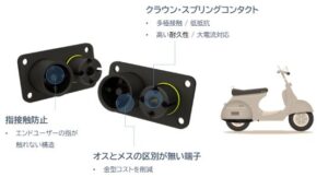 大電流コネクタ PO couple ver3 3 2 High current connector for E-BIKE｜標準品からカスタム特殊仕様品を設計まで